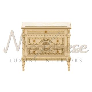 Modenese Luxury Interiors / Night Tables / Victorian 3-Drawers 14215