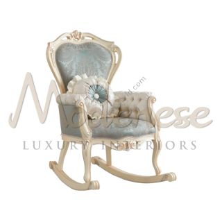 Modenese Luxury Interiors / Rocking Chairs / Ivory Rocking Armchair 15531