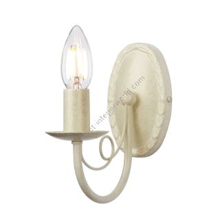 Elstead Lighting / Wall Lights / Minster Ivory & Gold Patina