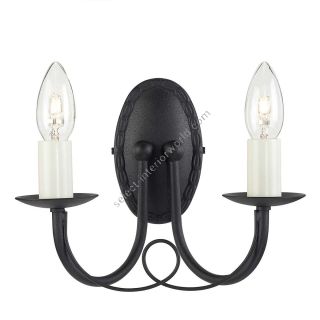 Elstead Lighting / Wall Lights / Minster 2 Black
