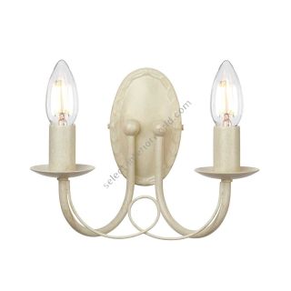 Elstead Lighting / Wall Lights / Minster 2 Ivory & Gold Patina