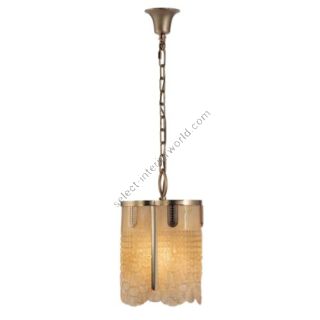 Mariner / Pendants & Suspension Lights / Gatsby Casted Bronze & 24K Gold Venetian Glass 20371