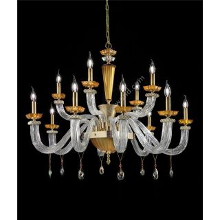 Euroluce Lampadari / Chandeliers / Museum L8+4+4 Amber