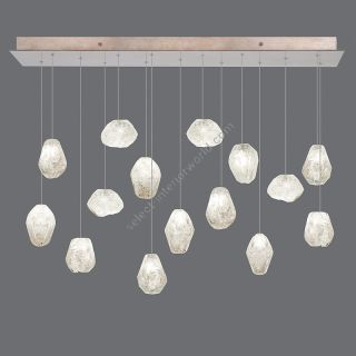 Fine Art Handcrafted Lighting / Pendant Lights / Natural Inspirations 48″ Rectangular 853740-13L 23L