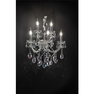 Italian Luxury Lighting / Wall Sconces / Maria Theresa Silver 5 Lights OPERA 005