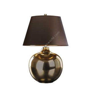 Elstead Lighting / Table Lamps / Ottoman 1 Bronze Metalic & Brown Shade
