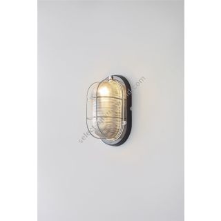 Original BTC / Wall Lights / Oval Aluminium Bulkhead 7003