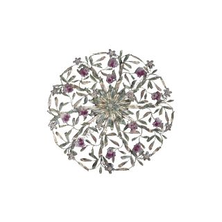Mechini / Ceiling Lights / Coloured Bohemian Crystal and Murano Glass P349/12