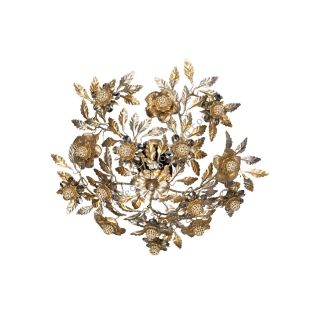 Mechini / Ceiling Lights / Wrought Iron with Bohemian Crystal and Murano Glass P355/5