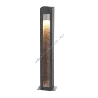 Elstead Lighting / Outdoor Bollard Lights / Parkstone Large LED Basalt Stone with Stainless Steel