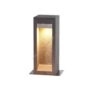 Elstead Lighting / Outdoor Bollard Lights / Parkstone Medium LED Basalt Stone with Stainless Steel