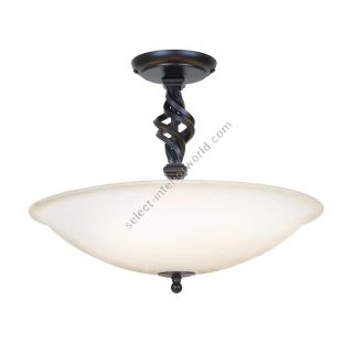 Elstead Lighting / Ceiling Lights / Pembroke 3 Semi-Flush Black