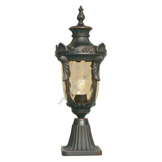 Elstead Lighting / Outdoor Pedestal Lights / Philadelphia 1 Medium Old Bronze