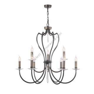 Elstead Lighting / Chandeliers / Pimlico 9 Dark Bronze