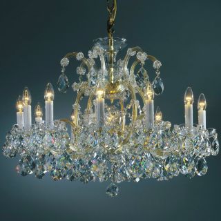 Preciosa / Elegant Crystal Chandelier 12 Light / Baron
