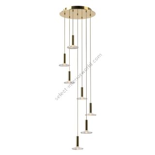 Preciosa / Staircase Spiral Chandelier Long Pendant Lights / Fractal L