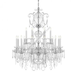 Preciosa / Luxury Crysatal Chandelier, 18 Lights / Historic Design Rudolf M
