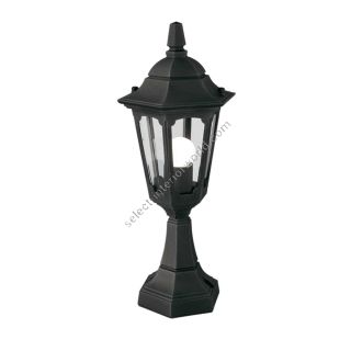 Elstead Lighting / Outdoor Pedestal Lights / Parish Mini 1 Lantern Black
