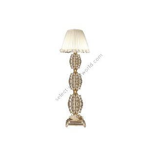 Mechini / Floor Lamps / Clear Bohemian Crystal and Silk Lampshade PT293/1