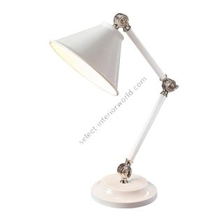 Elstead Lighting / Desk Lamps / Provence Element 1 Mini White & Polished Nickel