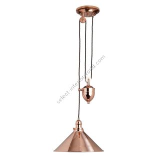 Elstead Lighting / Pendant Lights / Provence Rise and Fall Polished Copper