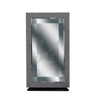 Francesco Molon / Wall Mirrors / Eclectica Perspective Fluted Border Silver Leaf Q504