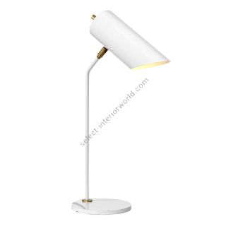 Elstead Lighting / Table Lamps / Quinto White & Aged Brass