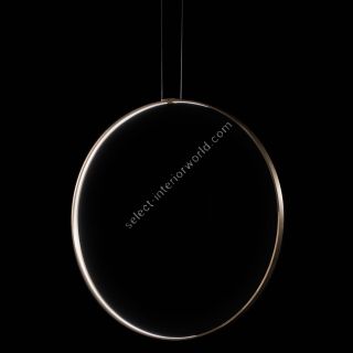 Brass Vertical Round / Ring suspension lights - Rings Verticale by Zava