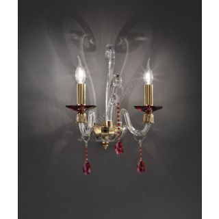 Euroluce Lampadari / Wall Sconces / Rubino Alicante A2