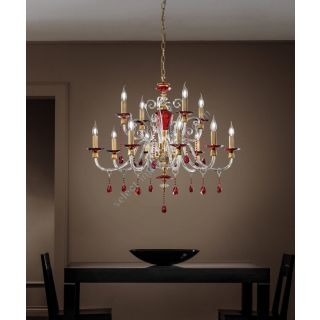 Euroluce Lampadari / Chandeliers / Rubino Alicante L8+4