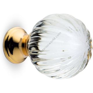 Arte Veneziana / Door Handles / Rugantino Cabinet Knob Gold-HVX-AVA-012-M14 / Chrome-HVX-AVA-012-M15