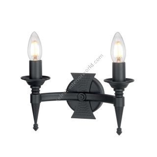 Elstead Lighting / Wall Lights / Saxon 2 Black