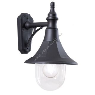 Elstead Lighting / Outdoor Wall Lights / Shannon 1 Down Lantern Black