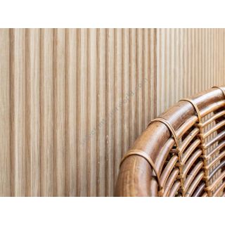 Bassano Parquet / Solid wood 3D Wall Panel / Wallwood Wave B