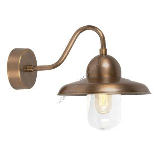 Elstead Lighting / Outdoor Wall Lights / Somerton Lantern Aged Brass