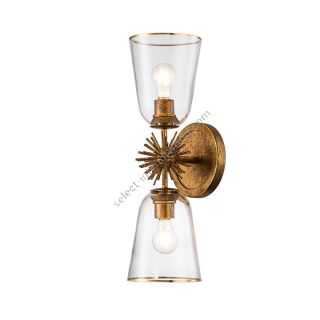 Elstead Lighting / Wall Lights / Staring 2 Distressed Gold