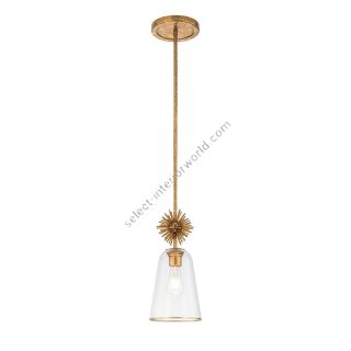 Elstead Lighting / Pendant Lights / Staring Distressed Gold