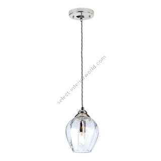 Elstead Lighting / Pendant Lights / Tiber Polished Nickel & Clear Glass
