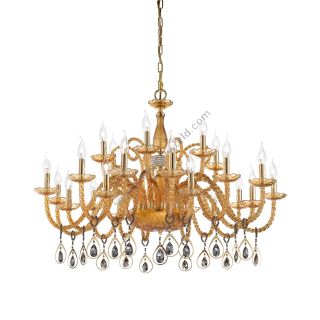 Euroluce Lampadari / Chandeliers / Toochic L12+6+6 Oro Ambra