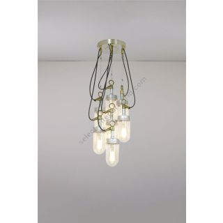 Original BTC / Pendants & Suspension Lights / Well Glass Grouping of 7679