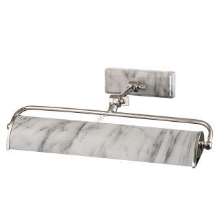 Elstead Lighting / Picture Lights / Winchfield 2lt Medium Polished Nickel & White Marble Effect