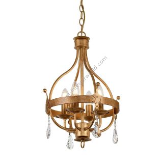 Elstead Lighting / Chandeliers / Windsor 4 Gold Patina