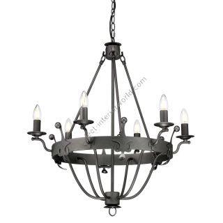 Elstead Lighting / Chandeliers / Windsor 6 Graphite