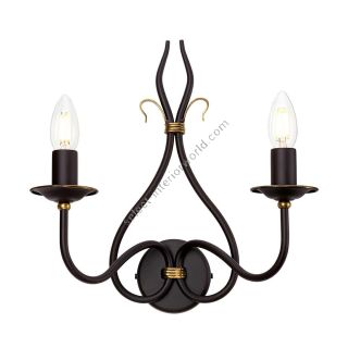 Elstead Lighting / Wall Lights / Windermere 2 Rust & Gold