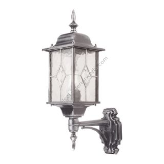 Elstead Lighting / Outdoor Wall Lights / Wexford Up Wall Black & Silver