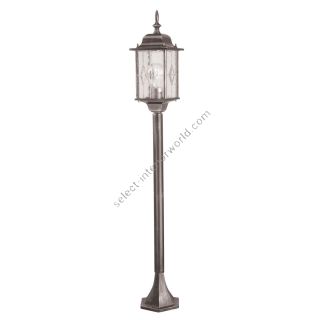 Elstead Lighting / Outdoor Post Lights / Wexford Pillar Lantern Black - Silver