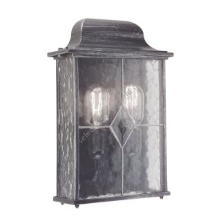 Elstead Lighting / Outdoor Wall Lights / Wexford Half Lantern Black & Silver