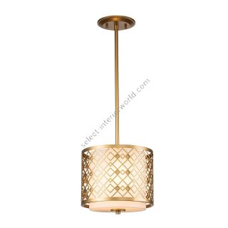 Elstead Lighting / Pendant Lights / Ziggy 2lt Small Lacquered Gold