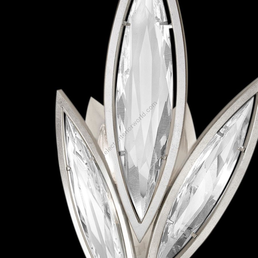Platinized silver leaf finish