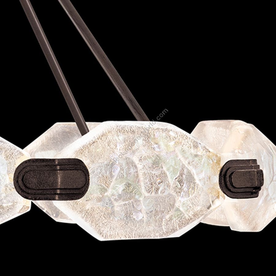 Patinated bronze finish